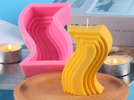 Molde silicona velas relieve